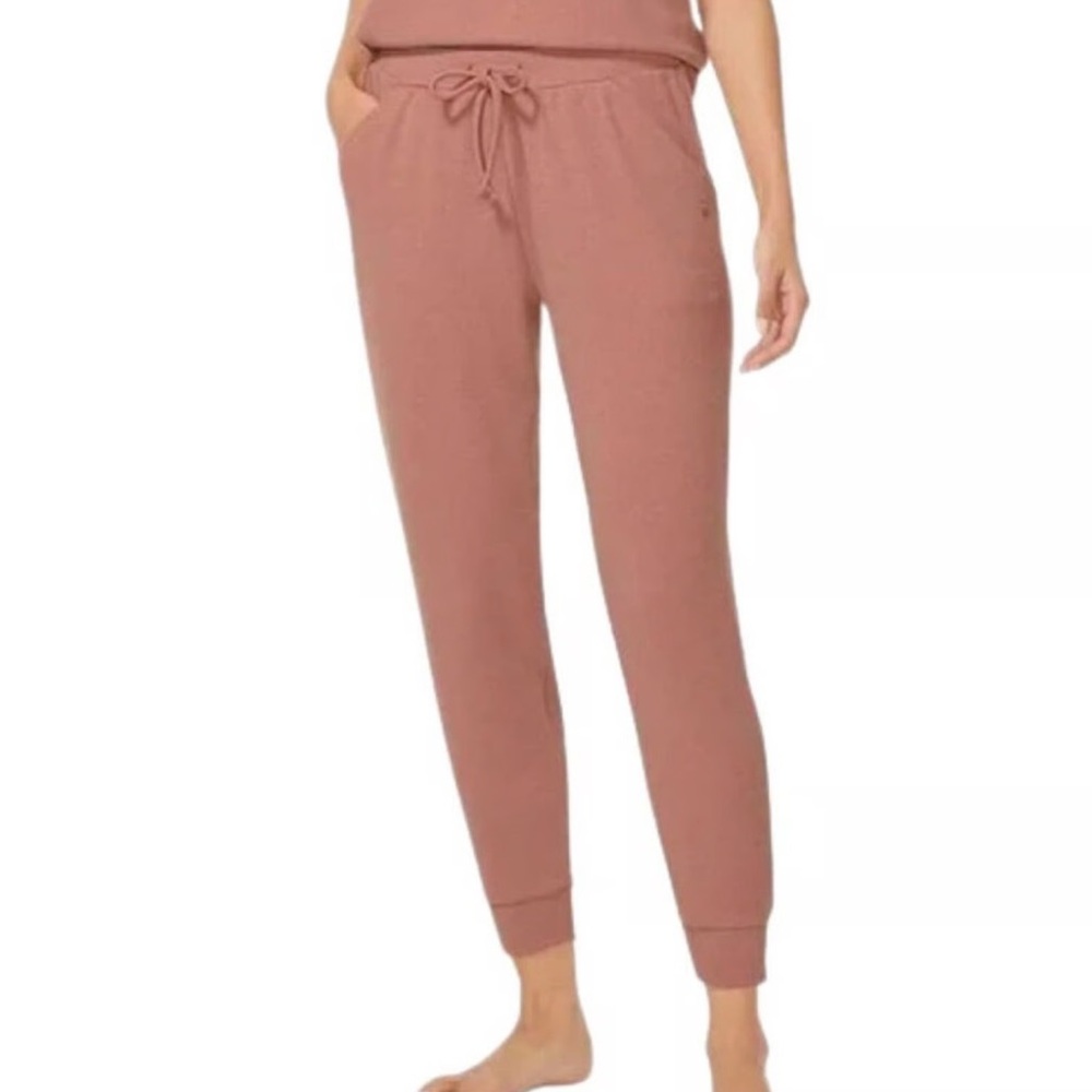 Tommy John Zen Waffle-Knit Jogger in Soft Brown